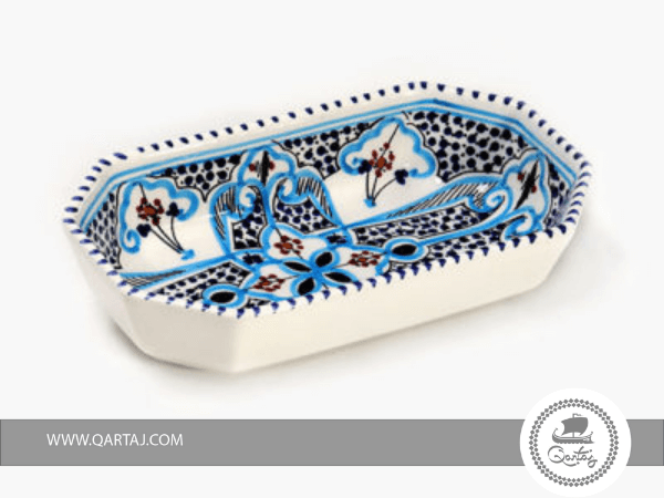 Ceramic Rectangular Dish, Handmade Tunisian Ceramics