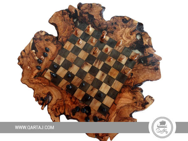 Rustic chess board