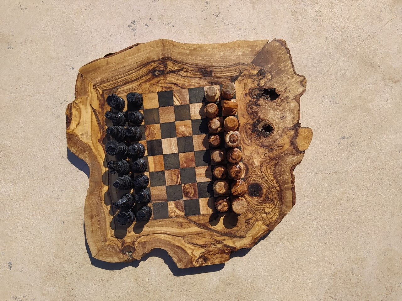 Small Rustic Chess Board